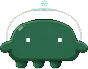 Pixel-art mascot of a DDArch team AI agent, walk-cycle frame 1
