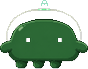 Pixel-art mascot of a DDArch team AI agent, walk-cycle frame 11