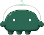 Pixel-art mascot of a DDArch team AI agent, walk-cycle frame 14