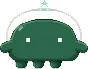 Pixel-art mascot of a DDArch team AI agent, walk-cycle frame 15