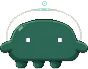 Pixel-art mascot of a DDArch team AI agent, walk-cycle frame 3