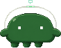 Pixel-art mascot of a DDArch team AI agent, walk-cycle frame 5