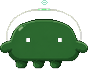 Pixel-art mascot of a DDArch team AI agent, walk-cycle frame 10